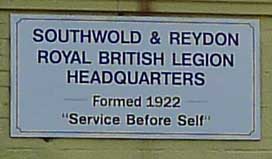 British Legion sign