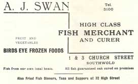 1960 advert for A J Swan