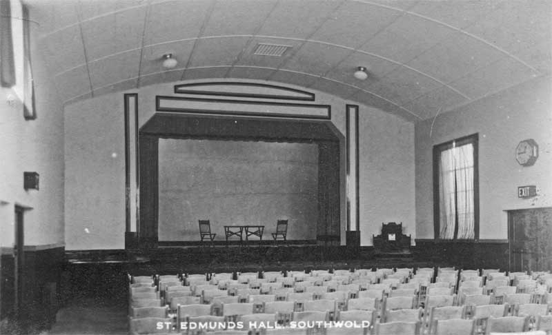 Interior of St Edmund's Hall in 1930s