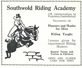 Advert for Riding Academy