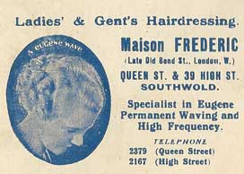 Maison Frederic advert from 1946