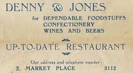 Denny & Jones advert 1946